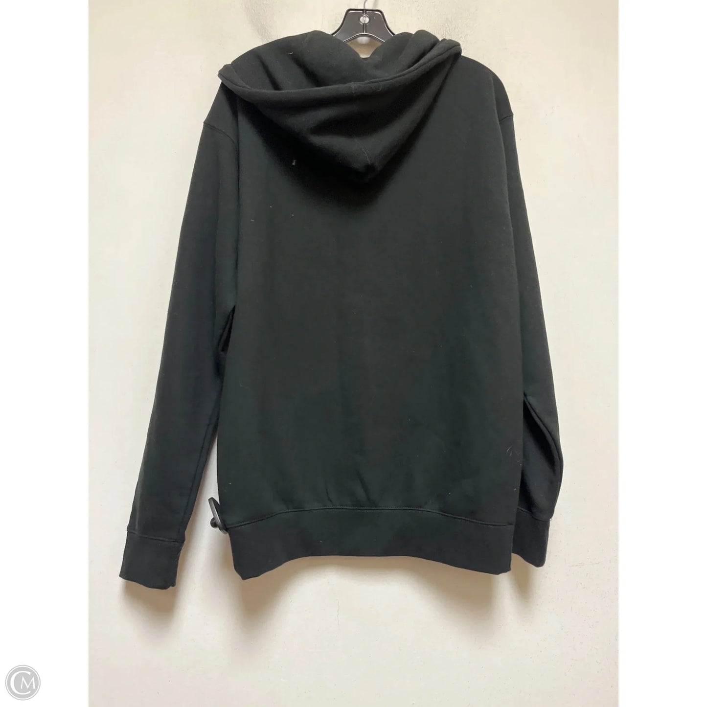 Sweatshirt Hoodie By Clothes Mentor In Black & White, Size: M