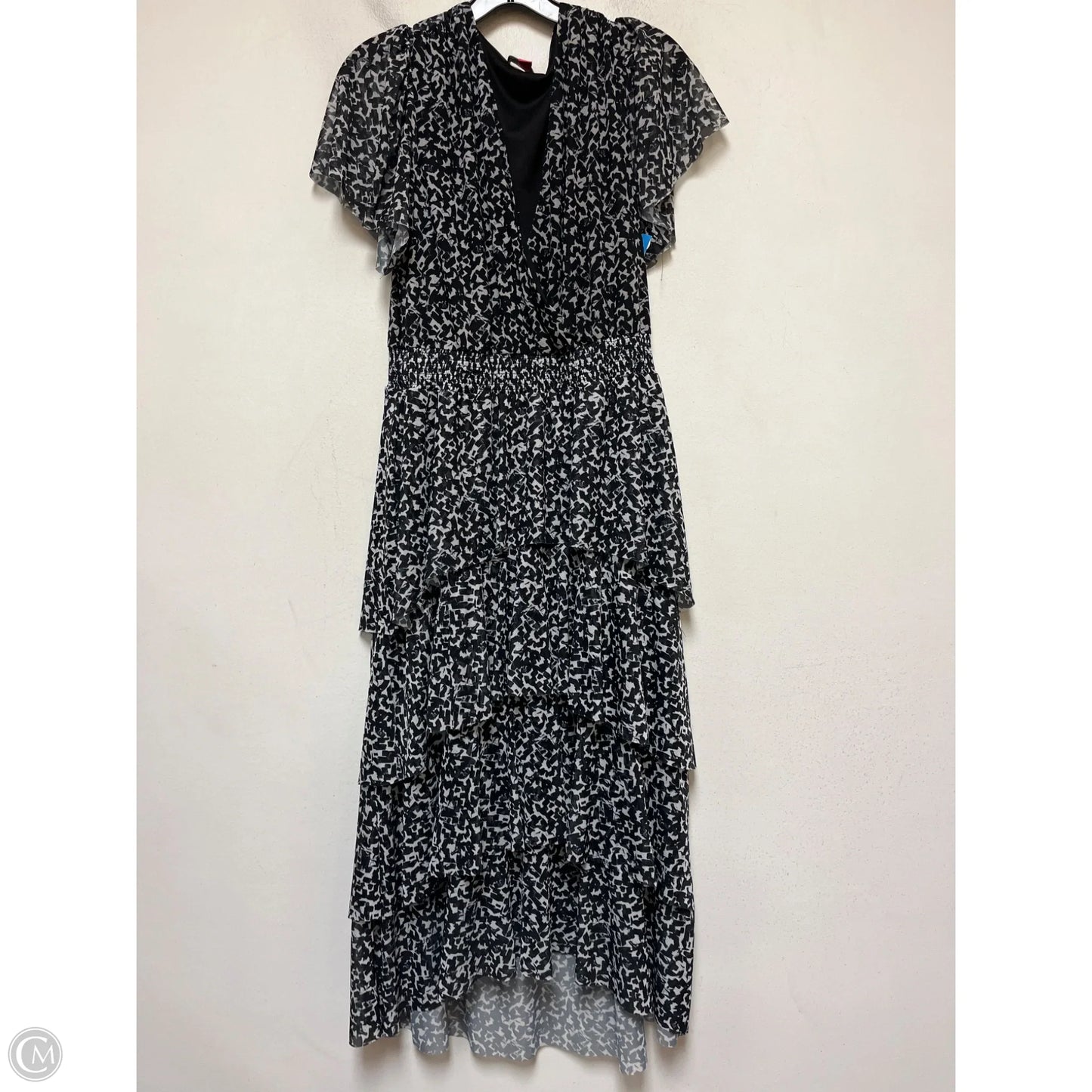 Dress Casual Maxi By Vince Camuto In Black & White, Size: M