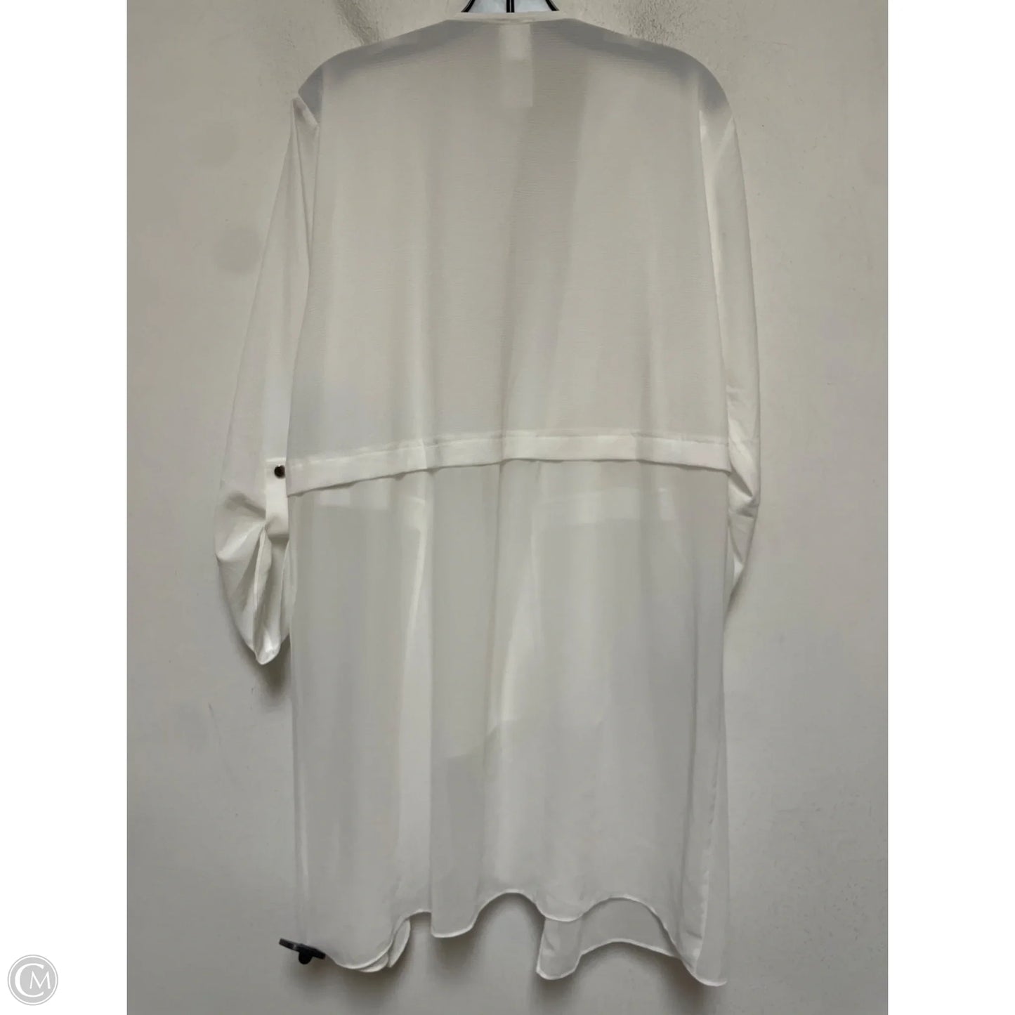 Top Long Sleeve By Chicos In White, Size: Xl