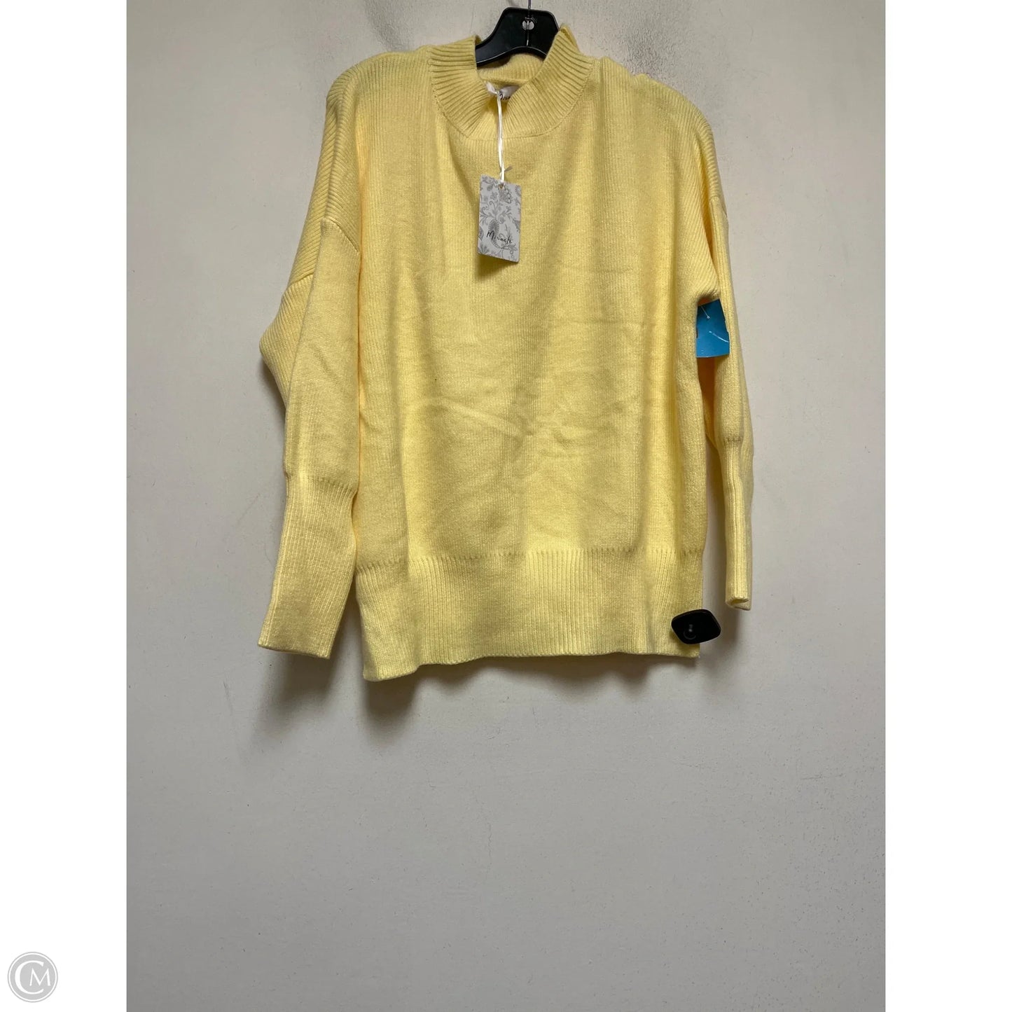 Sweater By Miracle In Yellow, Size: S