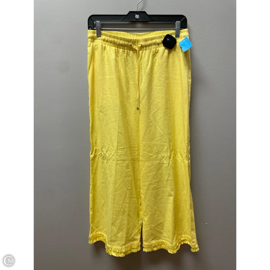 Pants Wide Leg By Anne Klein In Yellow, Size: 4