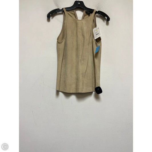 Top Sleeveless By Theory In Tan, Size: S