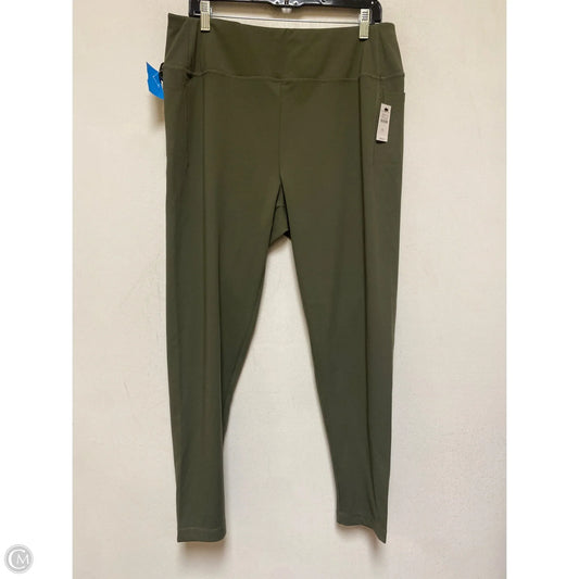 Athletic Leggings By Talbots In Green, Size: Xl