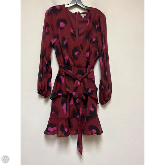 Dress Casual Short By Love Fire In Black & Red, Size: Xl