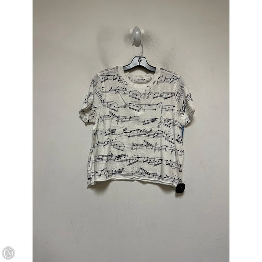 Top Short Sleeve Basic By Maeve In Black & White, Size: S