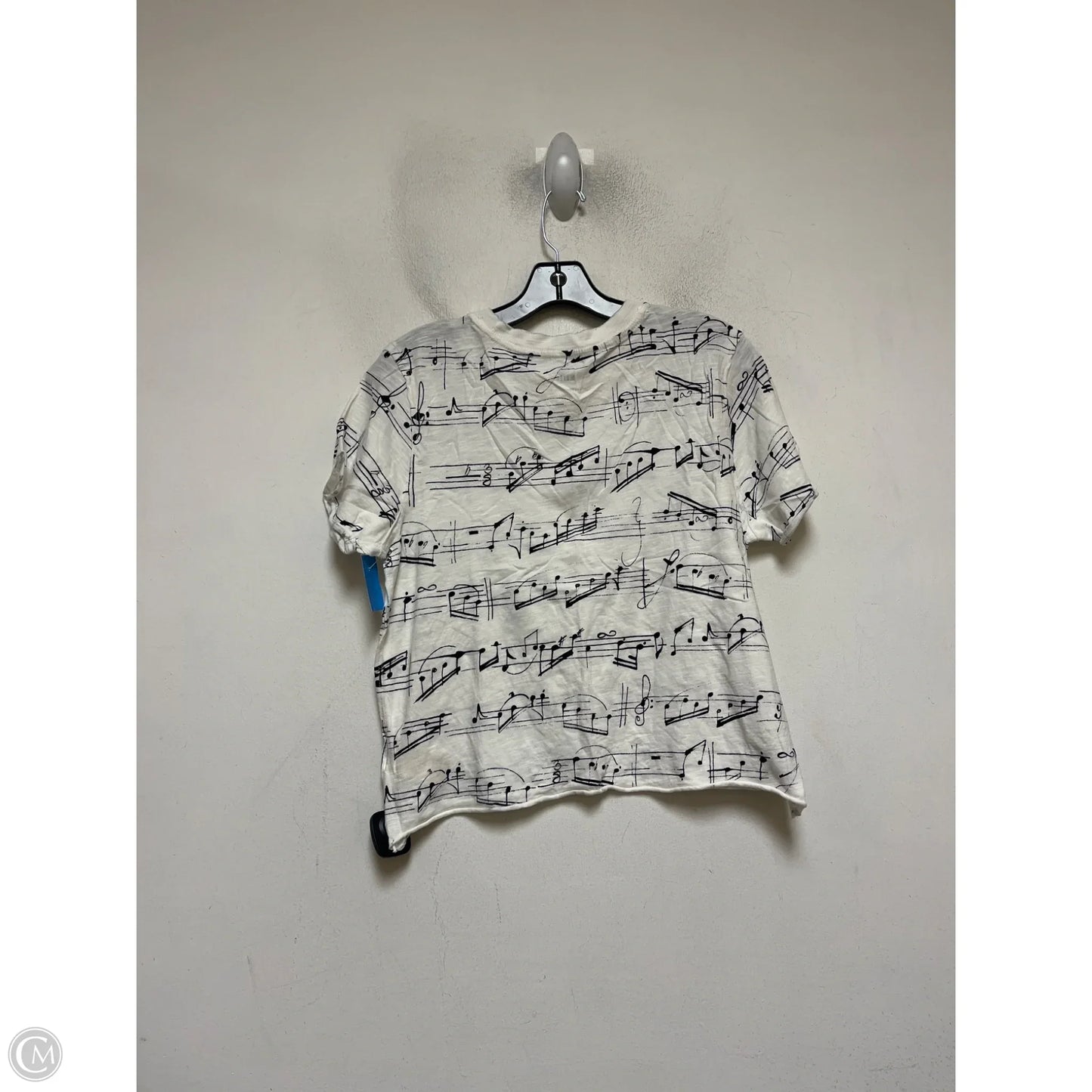 Top Short Sleeve Basic By Maeve In Black & White, Size: S