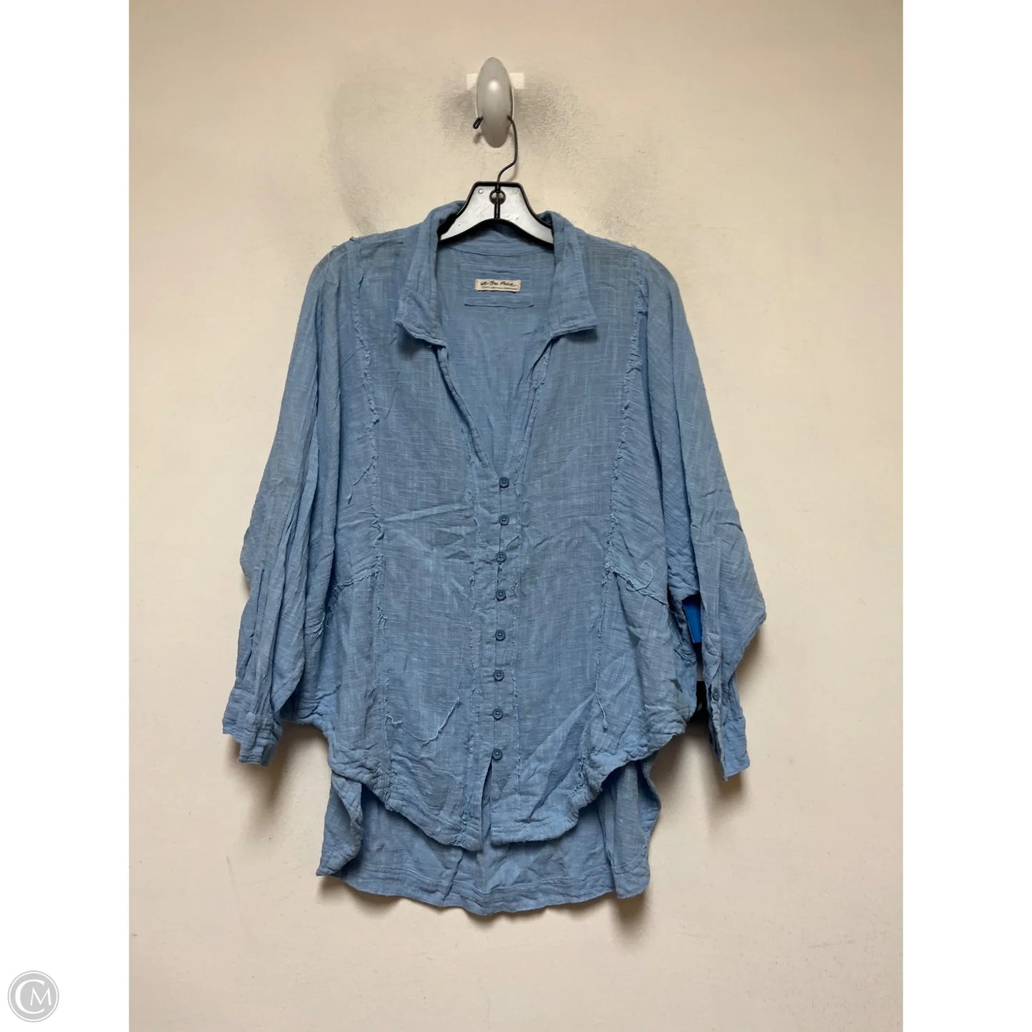 Top Long Sleeve By We The Free In Blue, Size: Xs