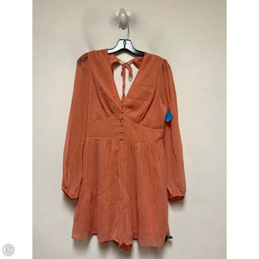 Dress Casual Short By Express In Orange, Size: M