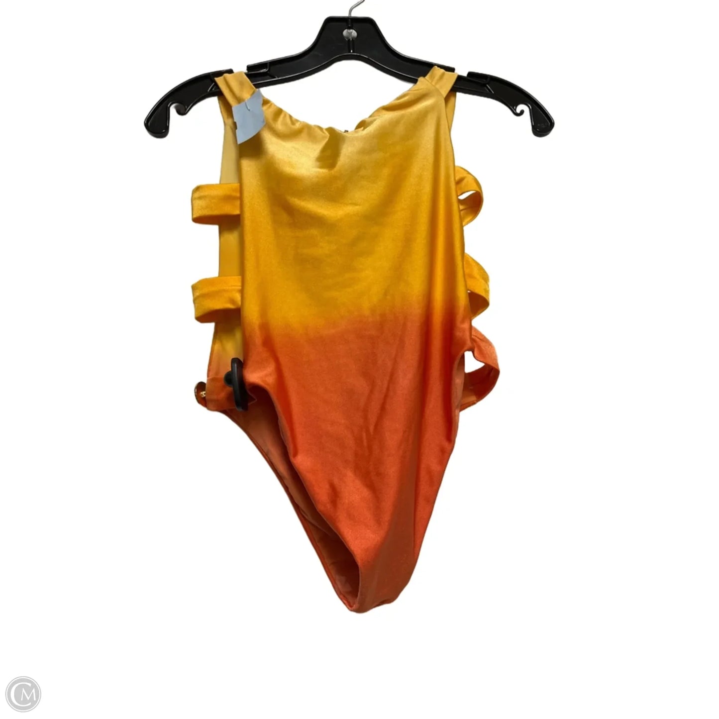 Swimsuit By Clothes Mentor In Orange & Yellow, Size: L