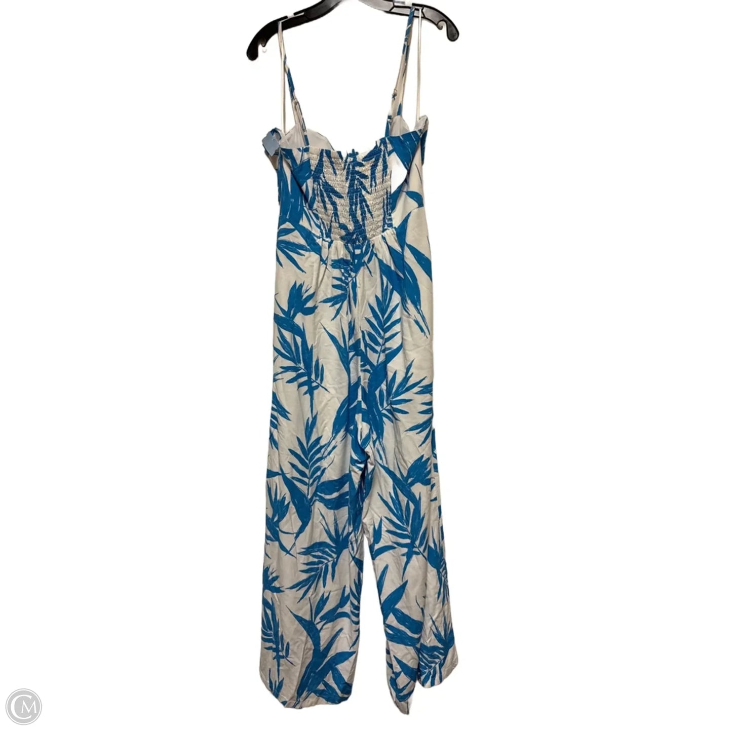 Jumpsuit By Bar Iii In Blue & White, Size: L
