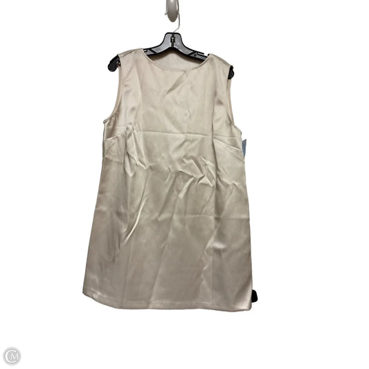 Dress Casual Short By H&m In Cream & Silver, Size: L