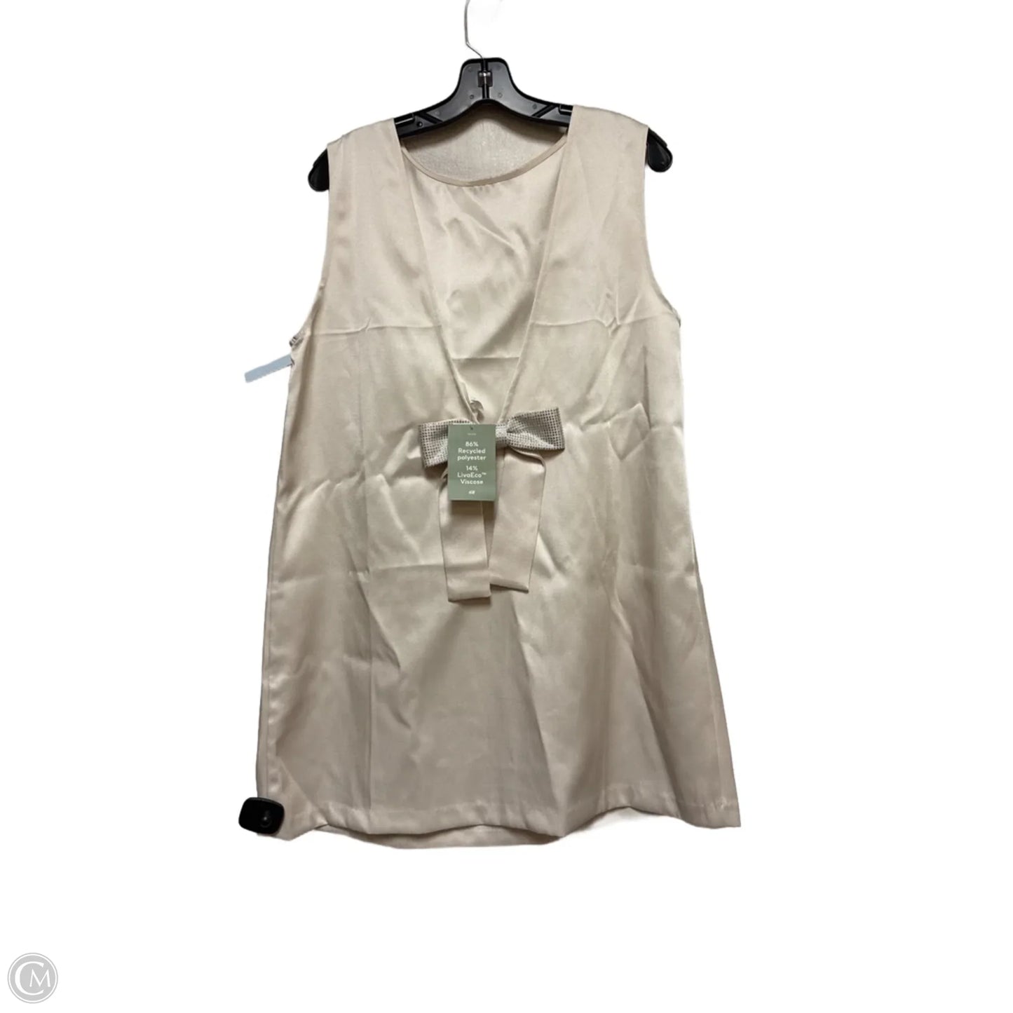 Dress Casual Short By H&m In Cream & Silver, Size: L