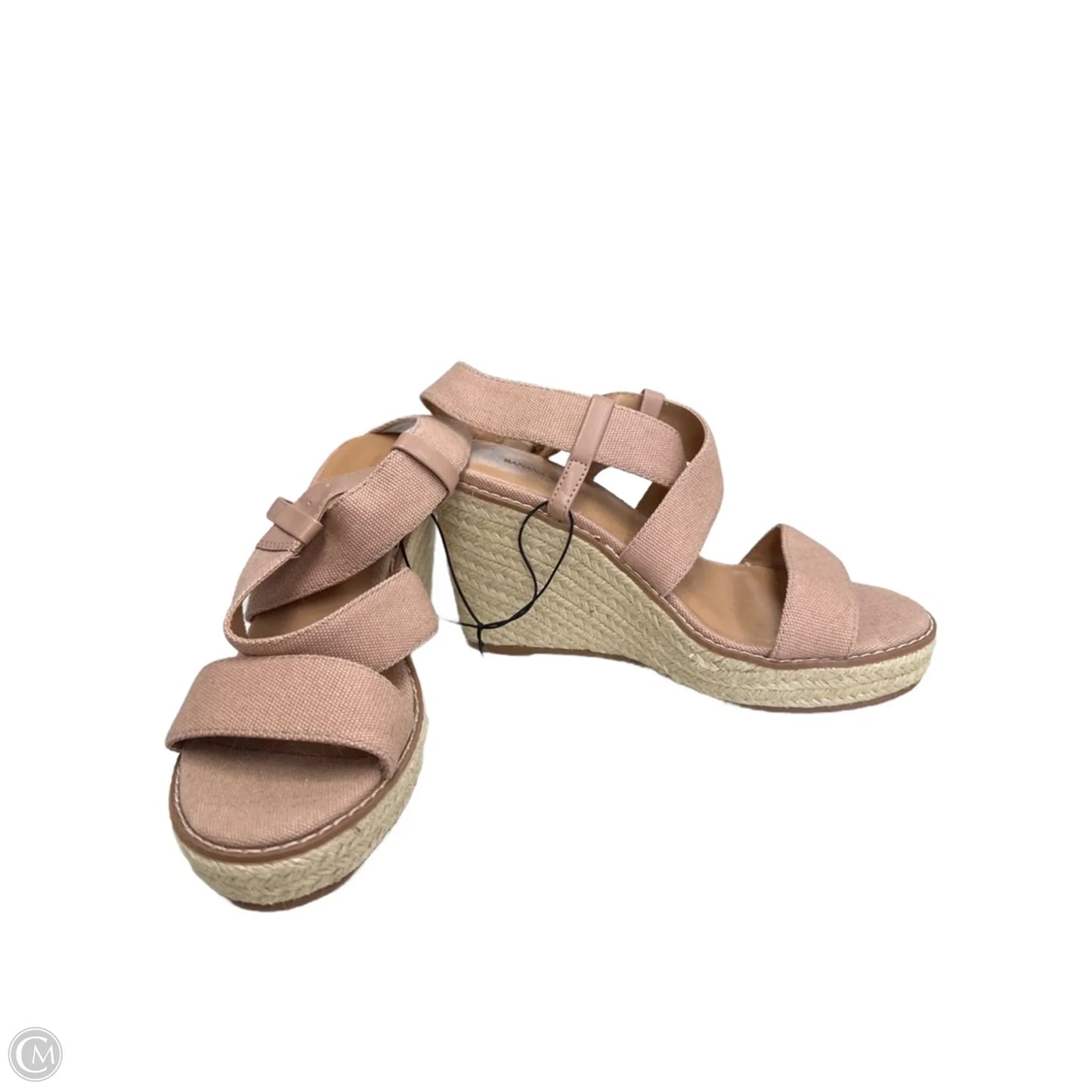 Sandals Heels Wedge By Banana Republic In Tan, Size: 6