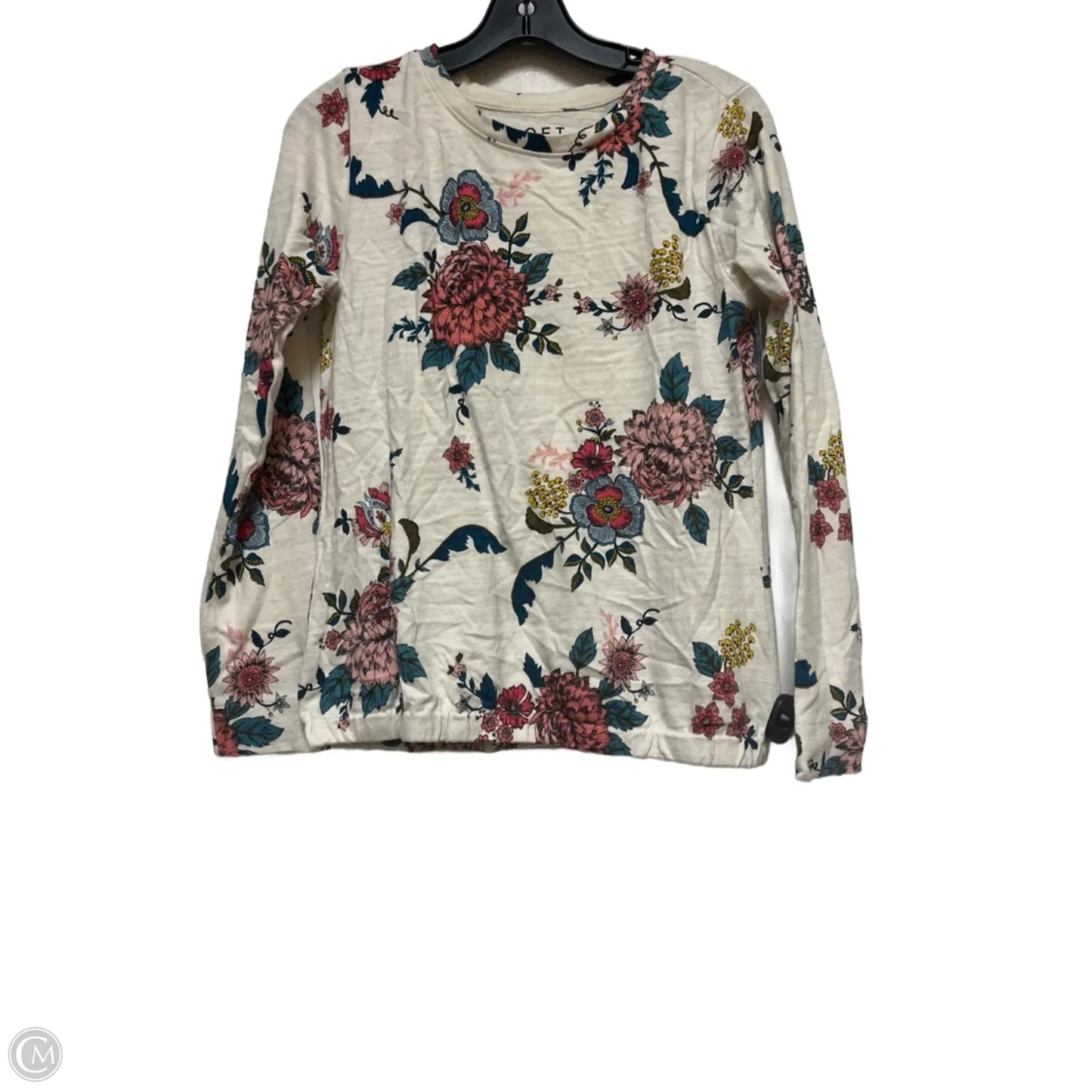 Top Long Sleeve By Loft In Floral Print, Size: Xs