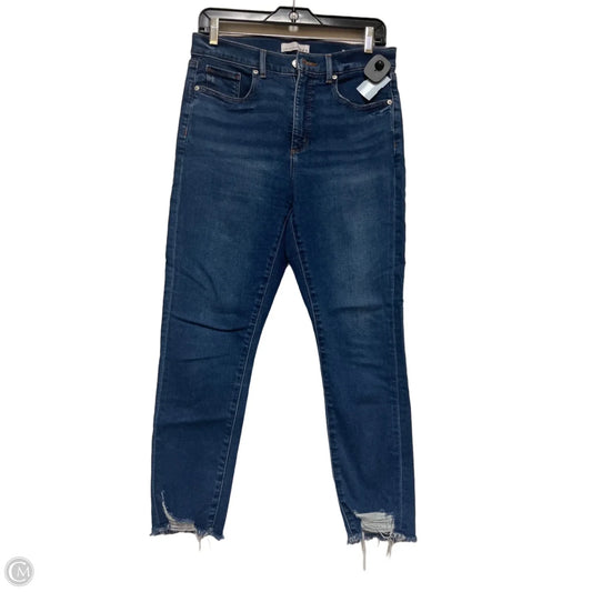 Jeans Skinny By Loft In Blue Denim, Size: 8