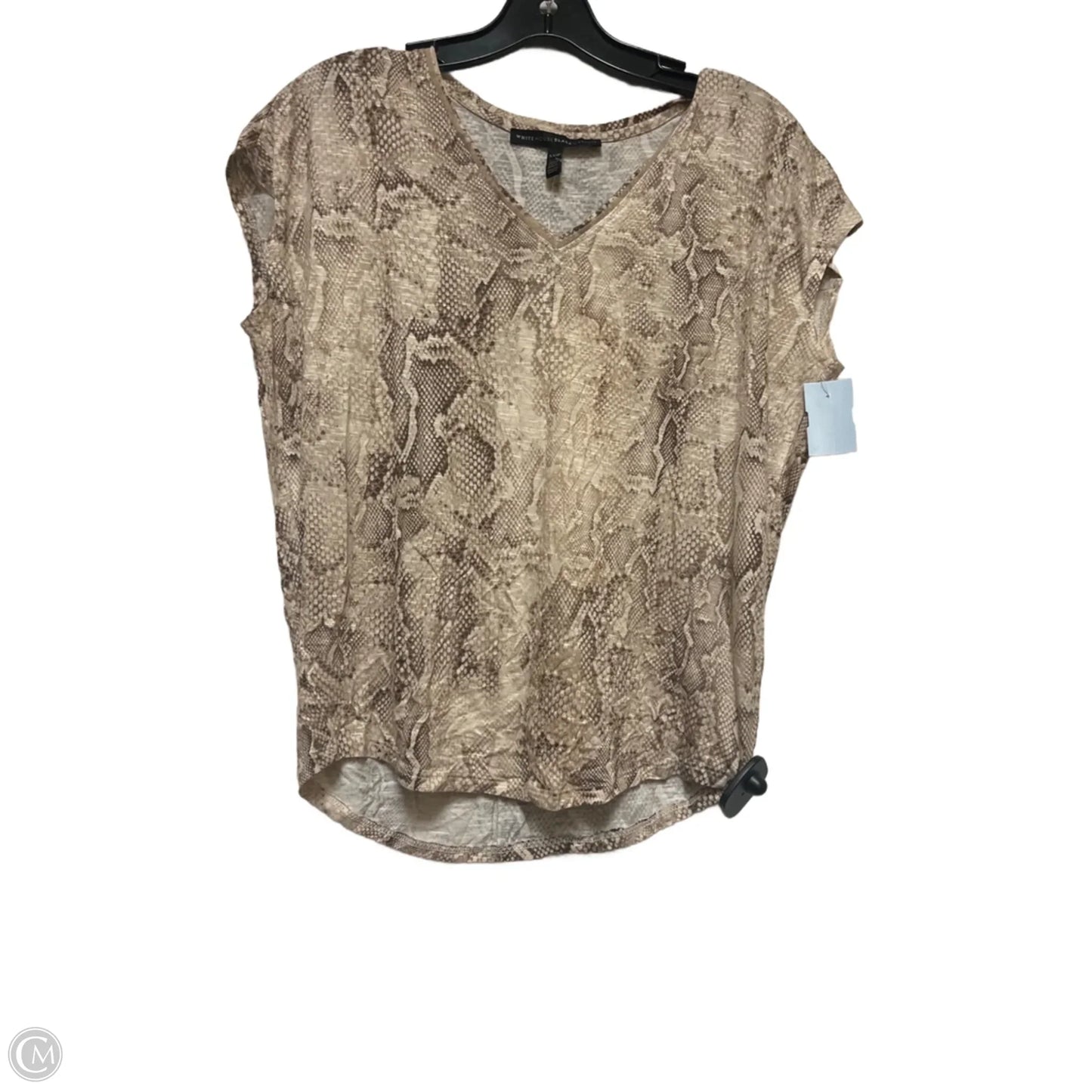 Top Sleeveless By White House Black Market In Snakeskin Print, Size: Xs