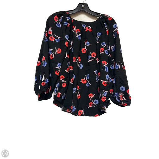 Top Long Sleeve By Ann Taylor In Floral Print, Size: Xs