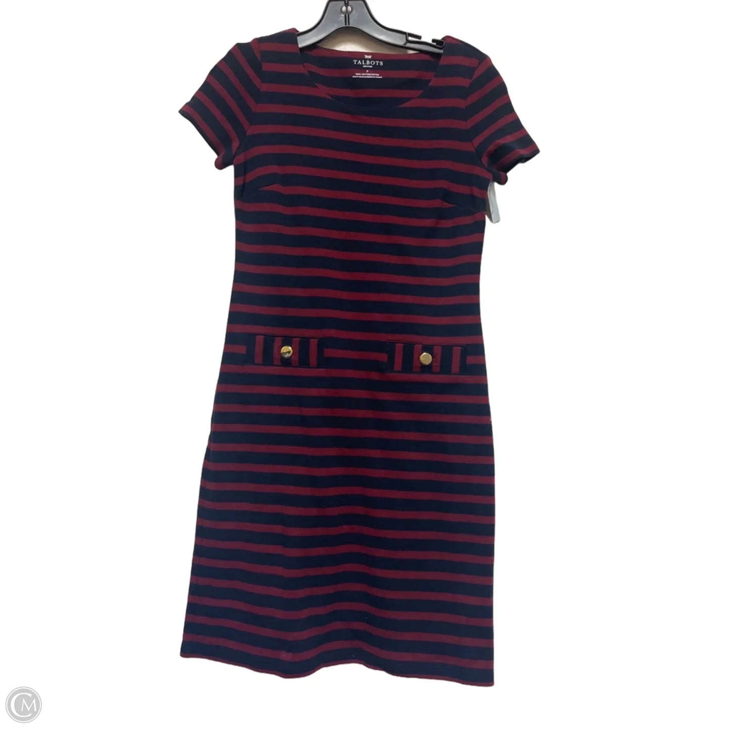 Dress Casual Short By Talbots In Striped Pattern, Size: S