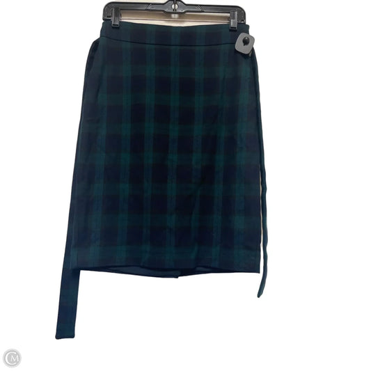 Skirt Mini & Short By Ann Taylor In Plaid Pattern, Size: 0