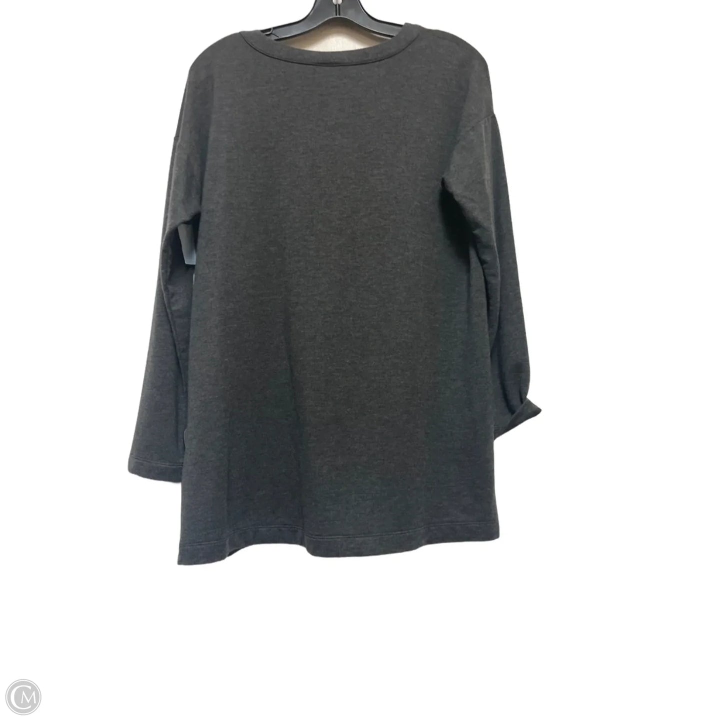 Top Long Sleeve By Pure Jill In Grey, Size: M