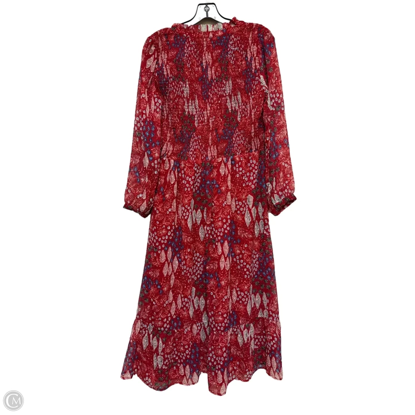 Dress Casual Midi By Loft In Red, Size: S