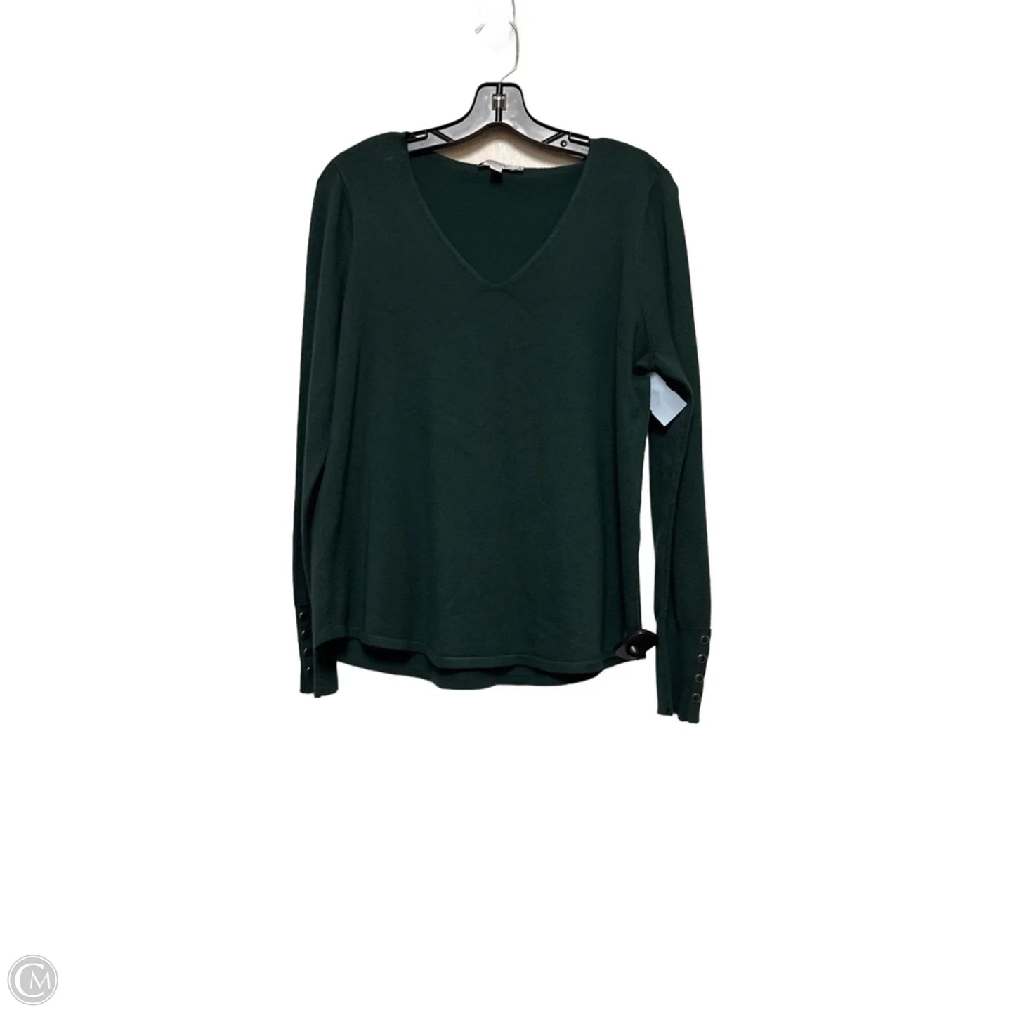 Top Long Sleeve By Chicos In Green, Size: L