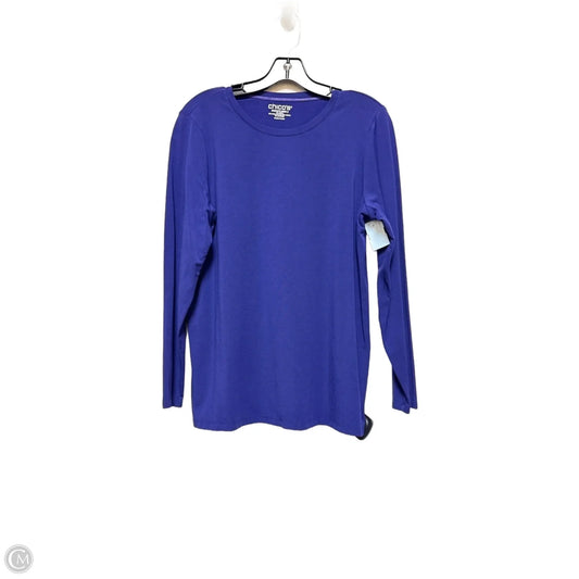 Top Long Sleeve By Chicos In Purple, Size: L