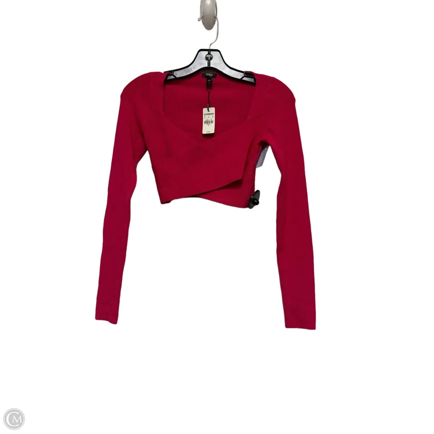 Top Long Sleeve By Express In Pink, Size: S