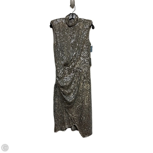 Dress Party Midi By Express In Silver, Size: S
