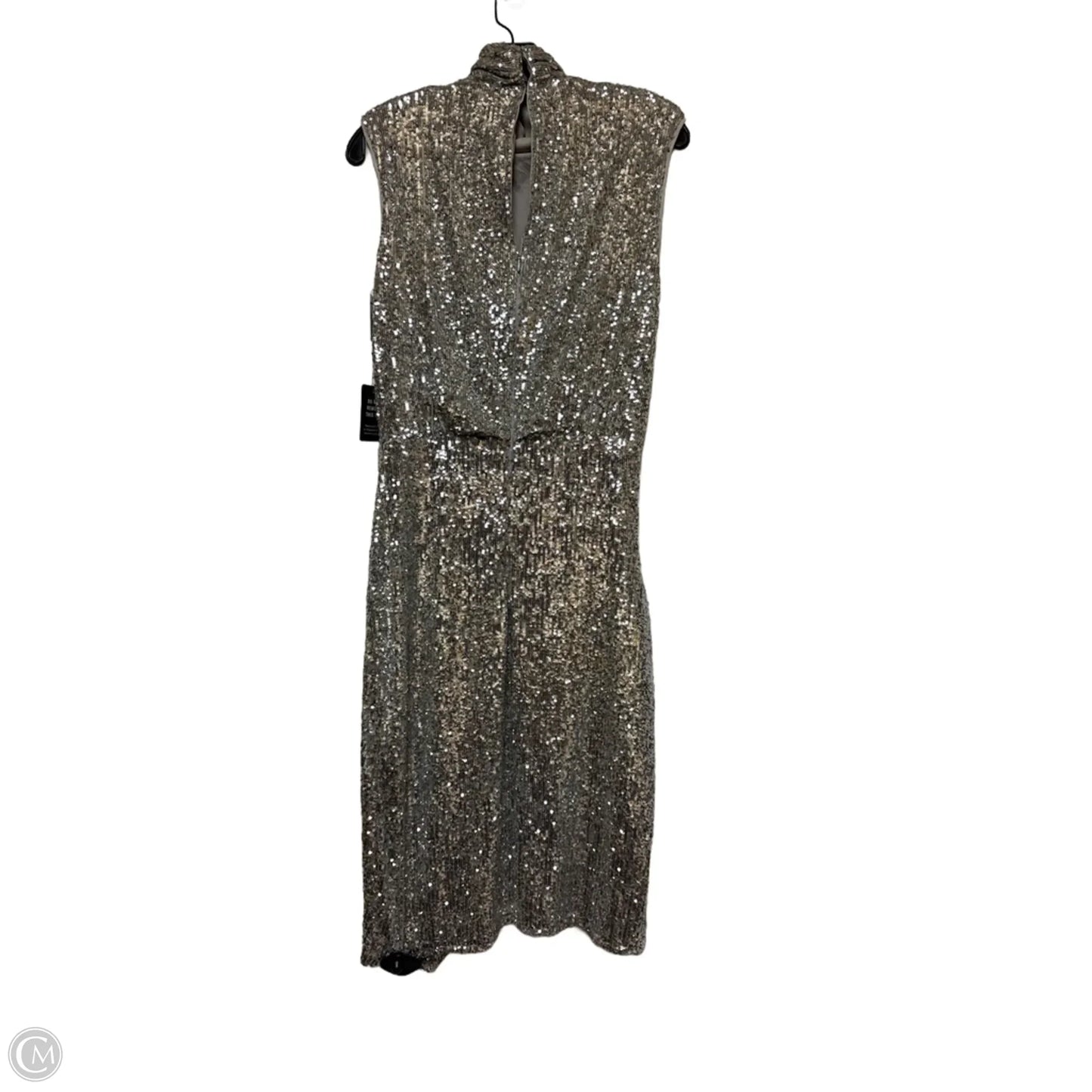Dress Party Midi By Express In Silver, Size: S