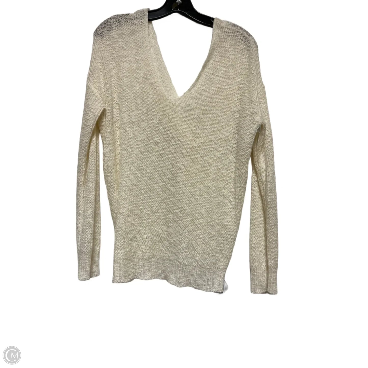 Top Long Sleeve By Moon And Madison In Cream, Size: L