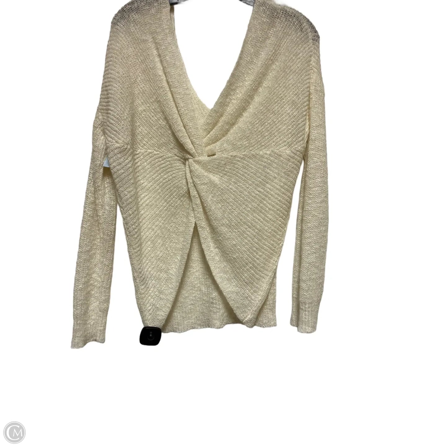 Top Long Sleeve By Moon And Madison In Cream, Size: L