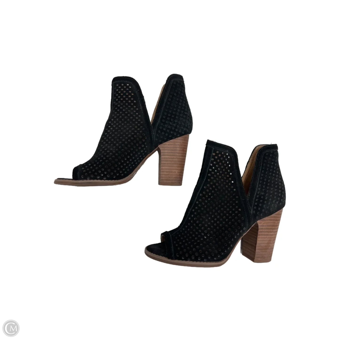 Sandals Heels Block By Lucky Brand In Black, Size: 6.5