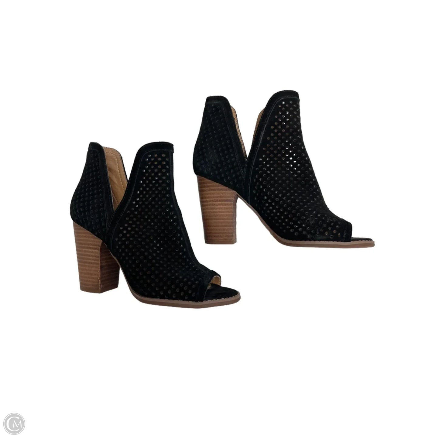 Sandals Heels Block By Lucky Brand In Black, Size: 6.5