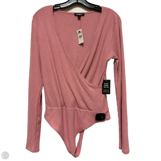 Bodysuit By Express In Pink, Size: M