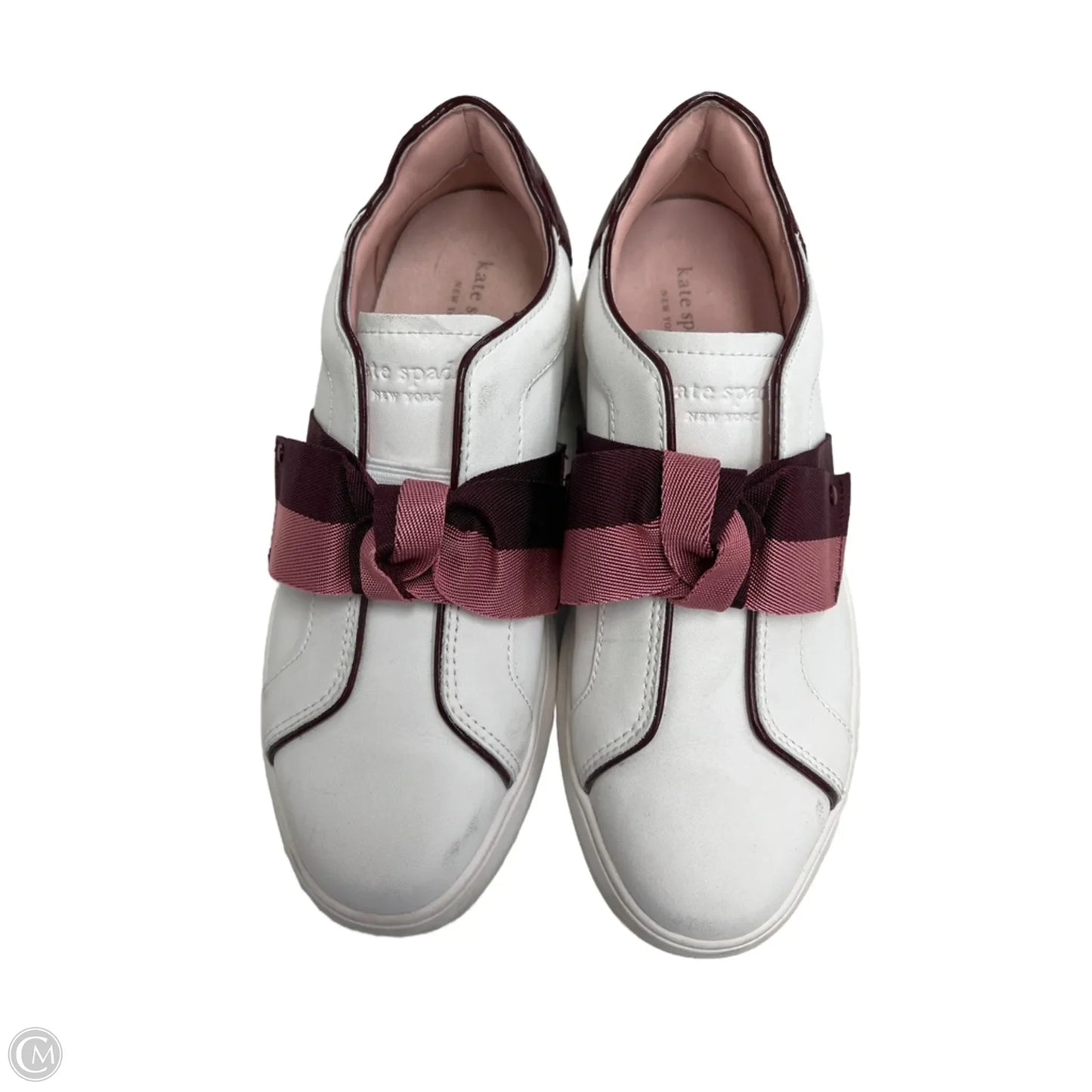 Shoes Designer By Kate Spade In Red & White, Size: 7.5