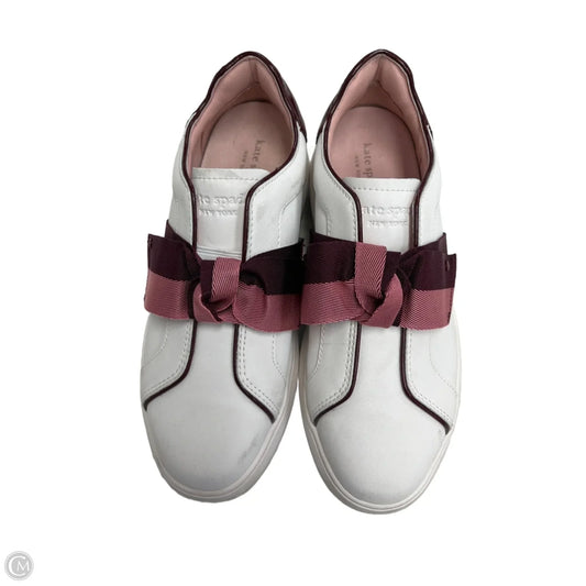 Shoes Designer By Kate Spade In Red & White, Size: 7.5