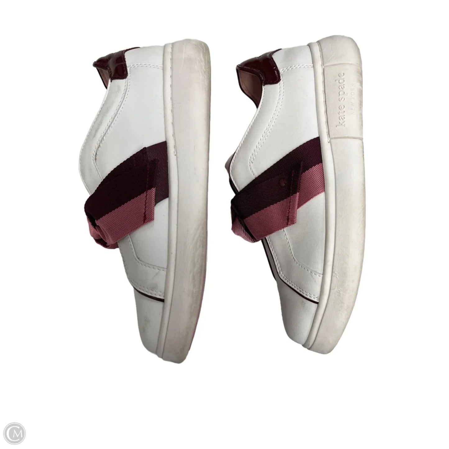 Shoes Designer By Kate Spade In Red & White, Size: 7.5