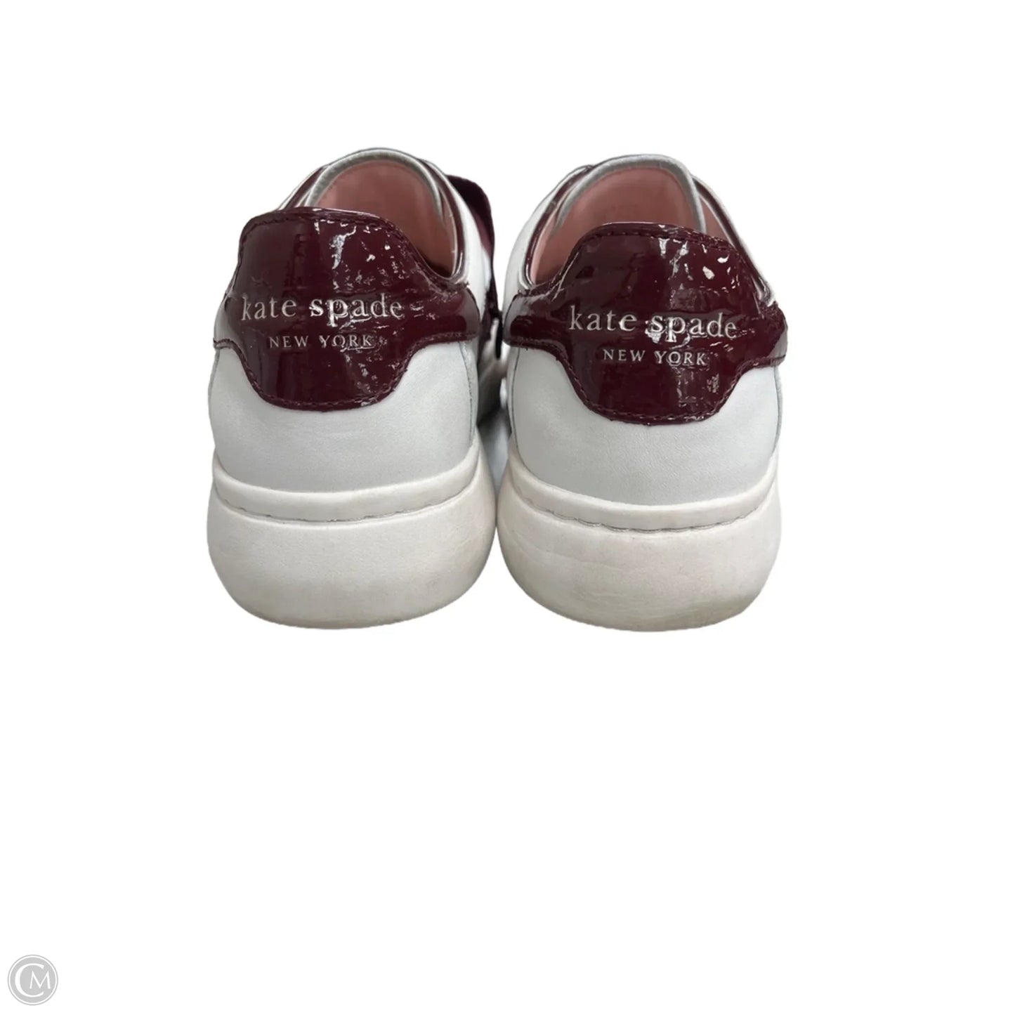 Shoes Designer By Kate Spade In Red & White, Size: 7.5