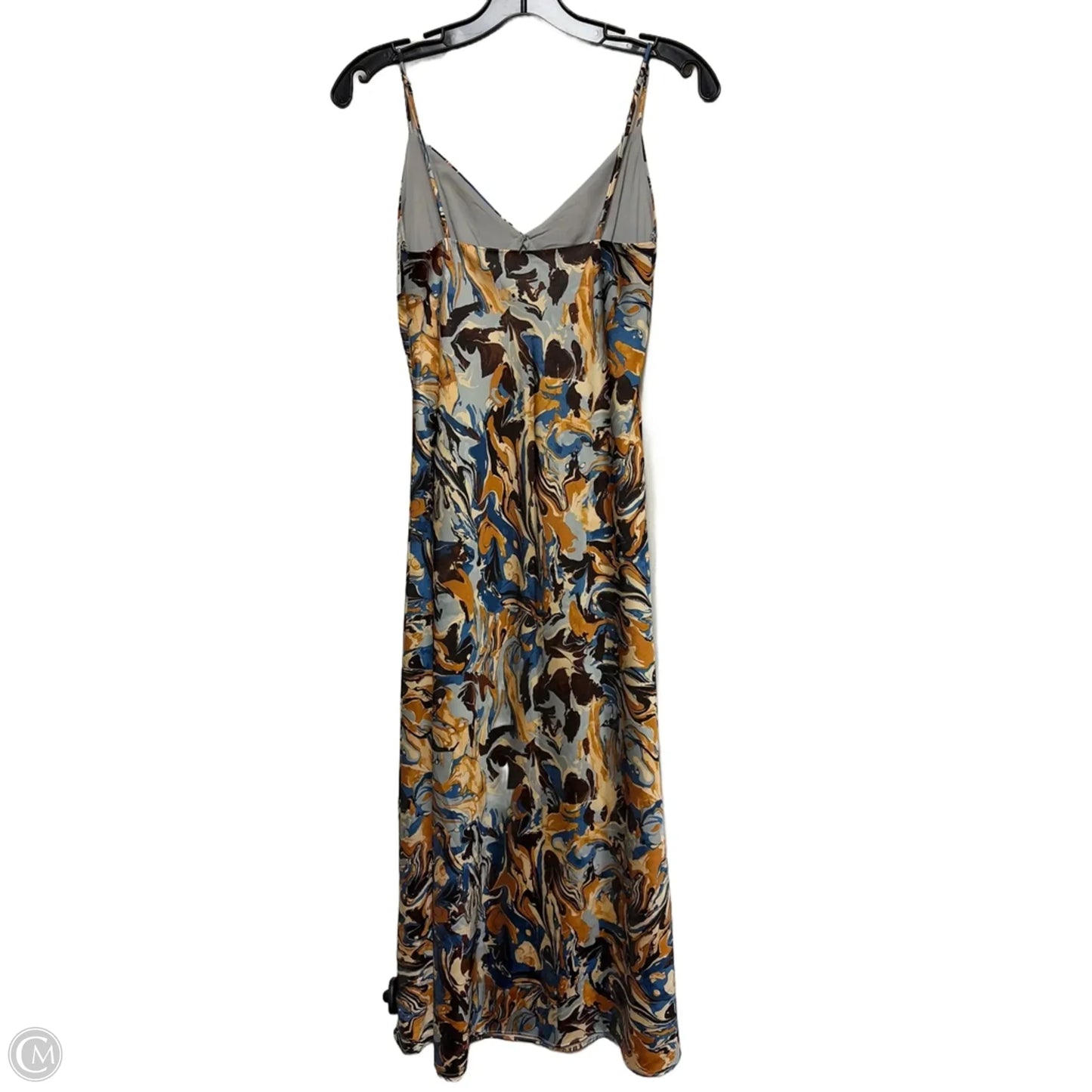 Dress Casual Midi By Abercrombie And Fitch In Blue & Brown, Size: Xs