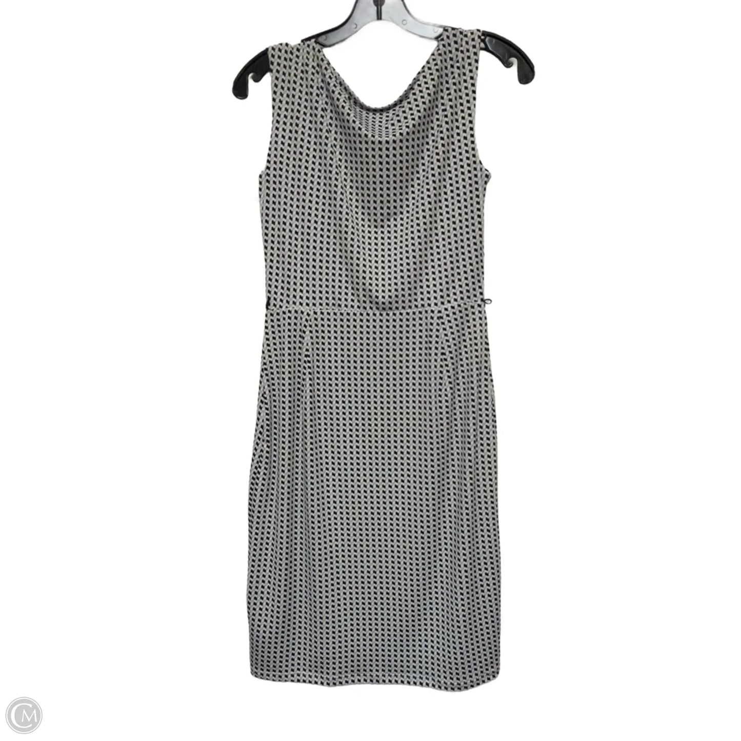 Dress Casual Midi By White House Black Market In Black & Grey, Size: Xs