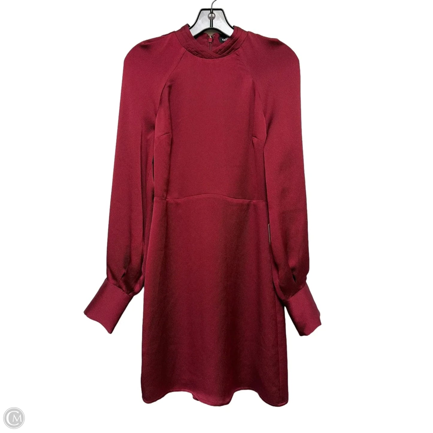 Dress Casual Short By Express In Maroon, Size: Xs