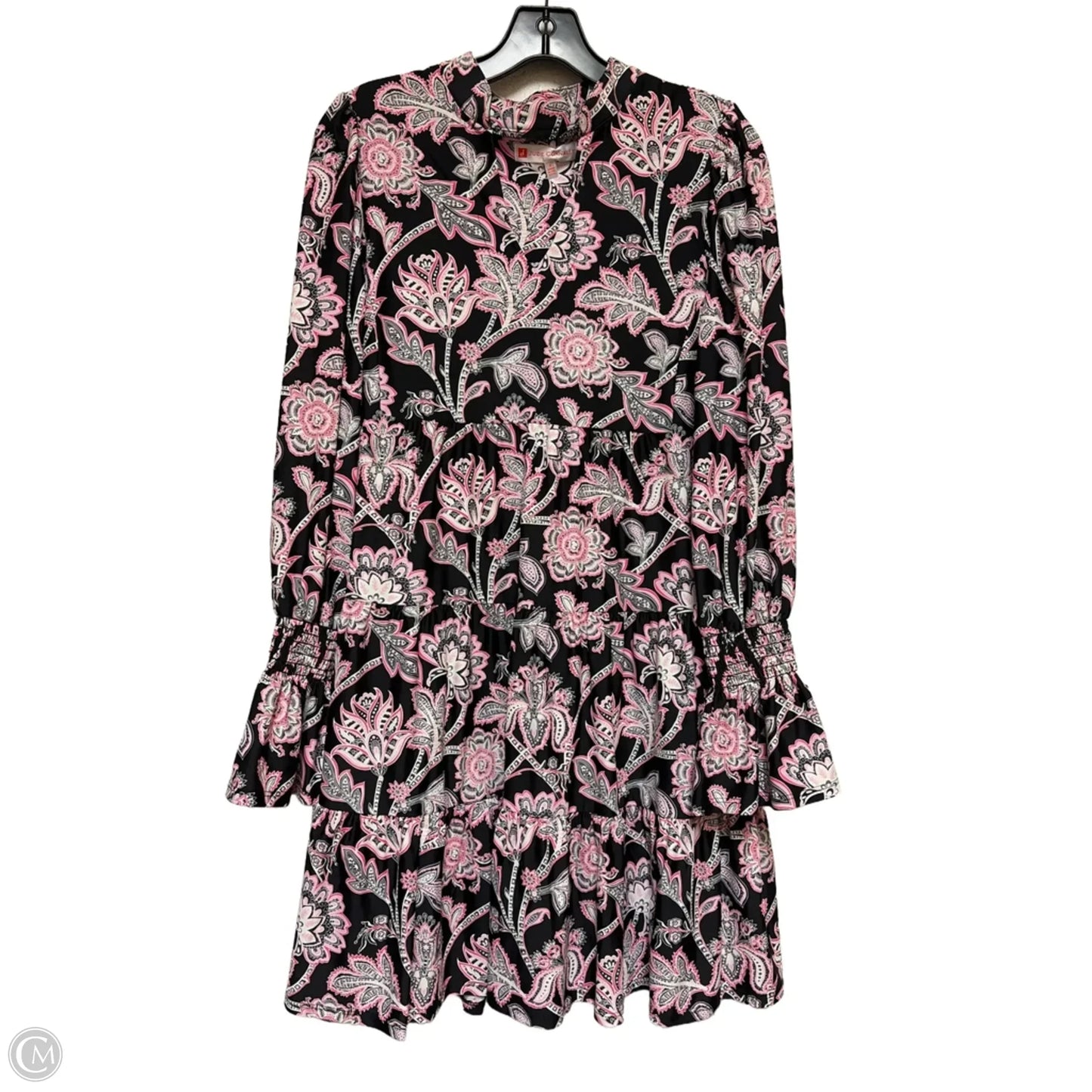 Dress Casual Midi By Jude Connally In Black & Pink, Size: S