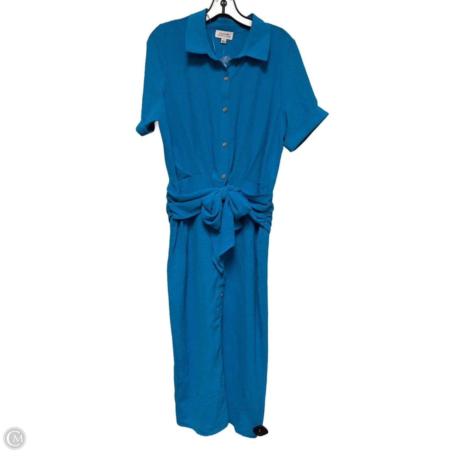 Dress Casual Midi By Tahari By Arthur Levine In Blue, Size: M