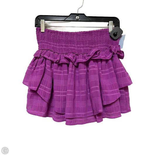 Skirt Mini & Short By Do + Be In Purple, Size: 8