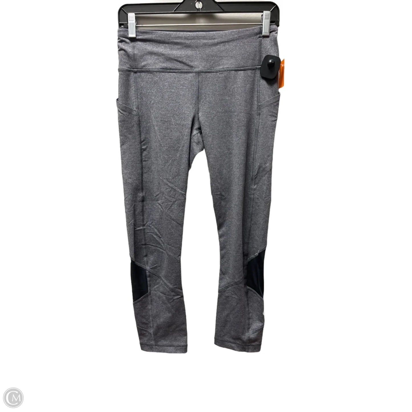 Athletic Leggings By Lululemon In Black & Grey, Size: 6