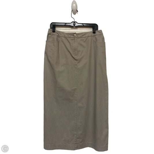 Skirt Midi By Eileen Fisher In Tan, Size: S