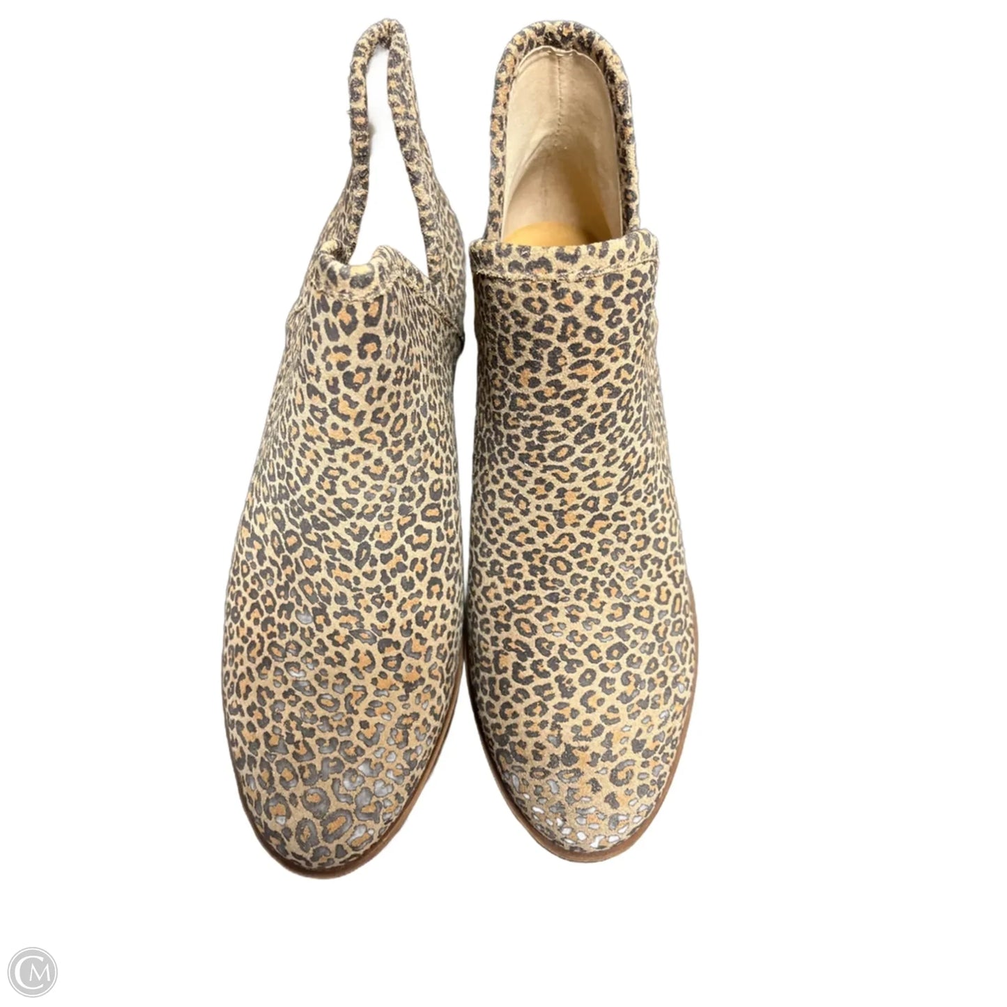 Boots Ankle Heels By Lucky Brand In Leopard Print, Size: 6.5
