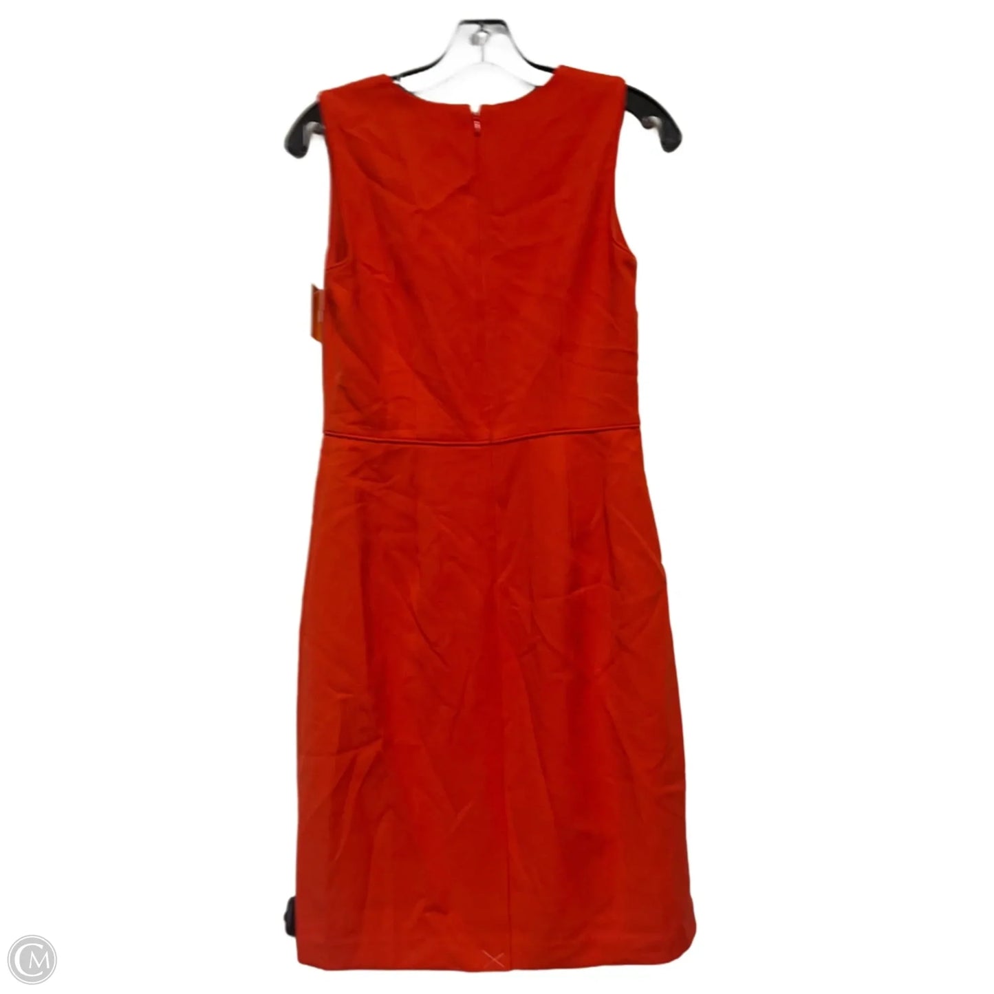 Dress Casual Midi By Ann Taylor In Orange, Size: Xs