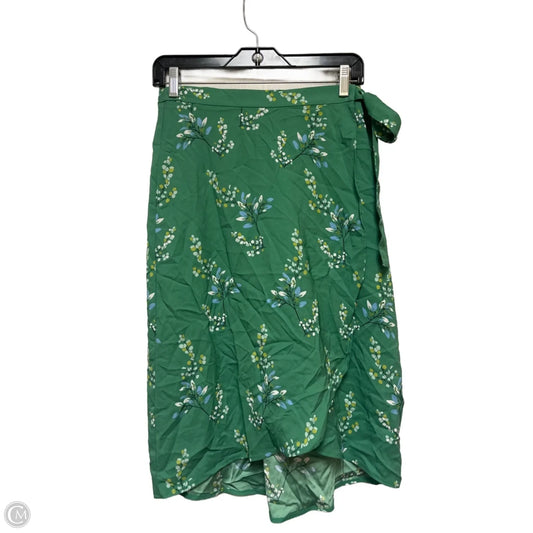 Skirt Midi By Loft In Green, Size: 0
